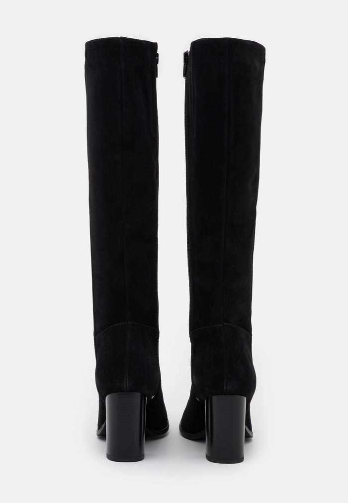 Bottes Anna Field LEATHER Block heel Zip UP Noir Femme | JAR-7913263